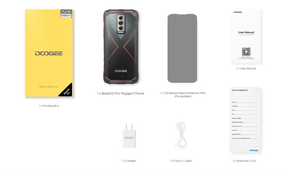 Смартфон Doogee Blade 10 Pro 6/256Gb Fluorite Red